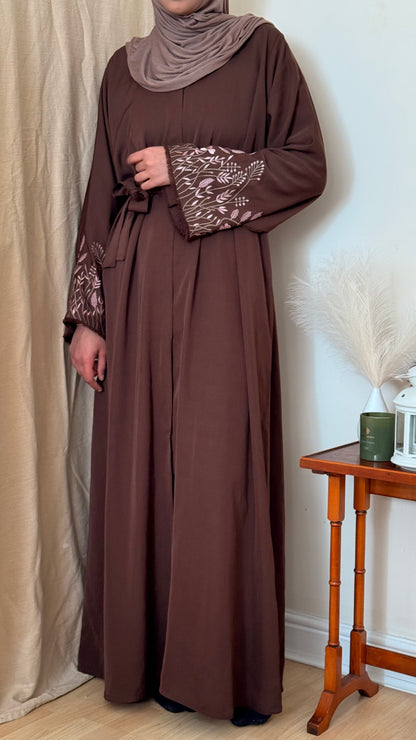 Premium front open Nida Abaya