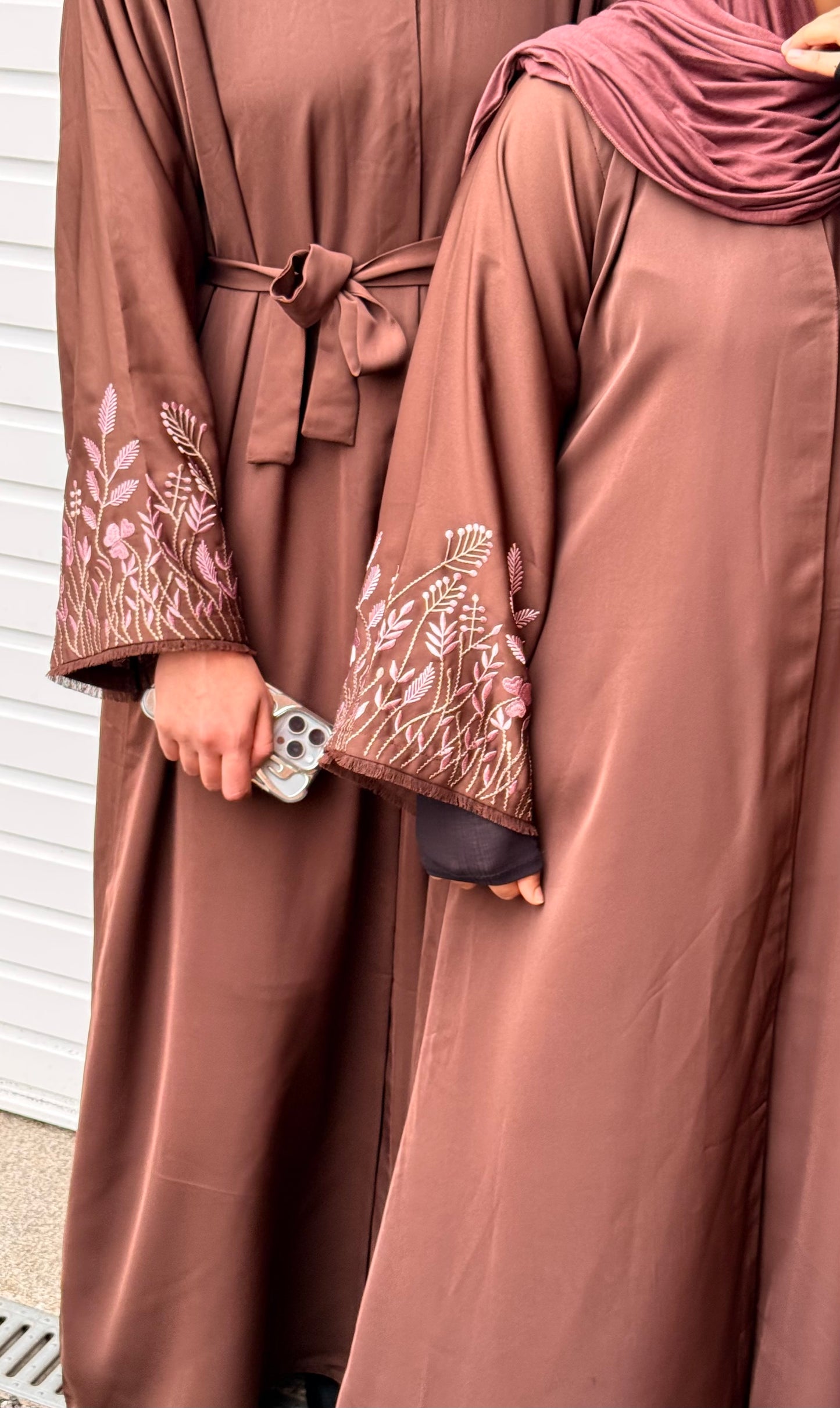 Premium front open Nida Abaya