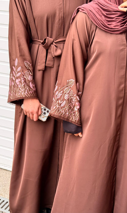 Premium front open Nida Abaya